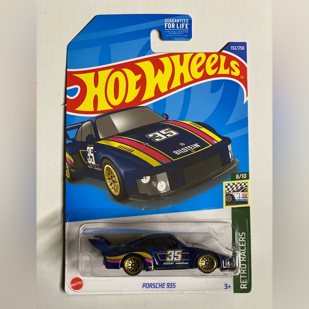 Hot Wheels Porsche 935 Blue Retro Racers